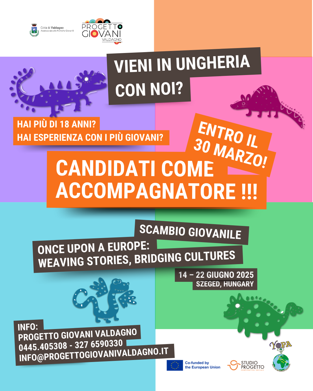 Cercasi Youth leader per scambio giovanile in Ungheria!