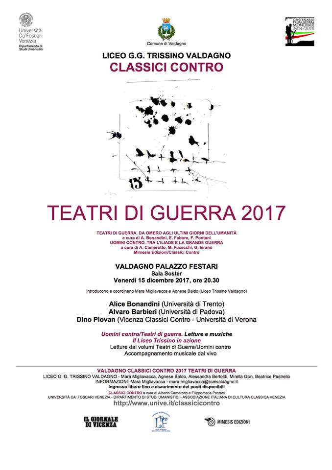 CLASSICI CONTRO. TEATRI DI GUERRA 2017