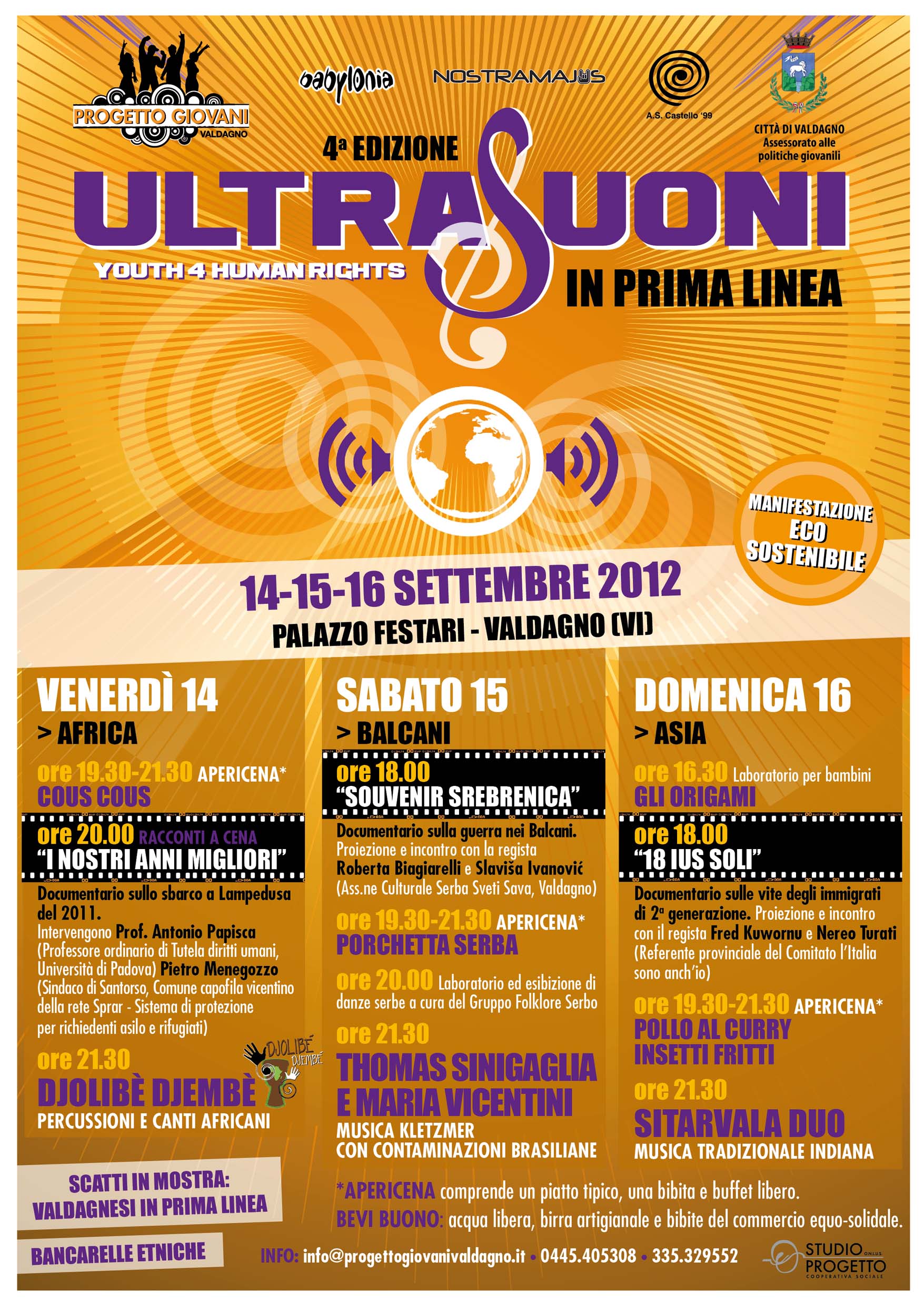 14-15-16 Settembre ULTRASUONI 2012 In Prima Linea